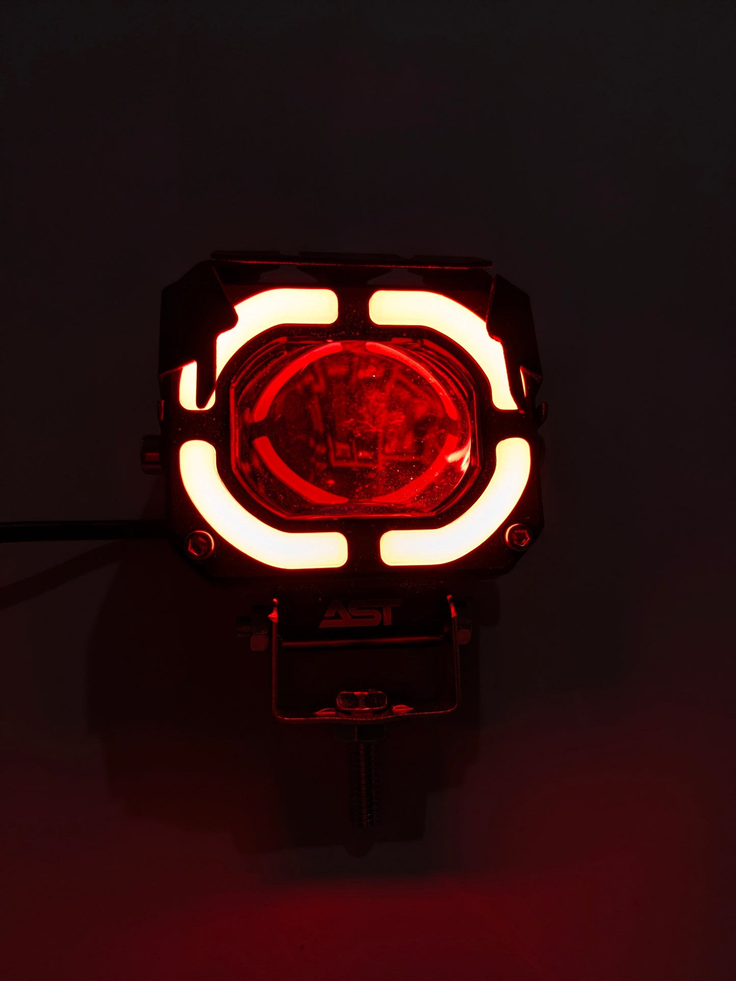 Metal Projector Light With Red DRL |Universal for CAR&BIKE|