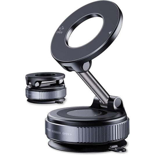 Car magnetic vaccum phone holder