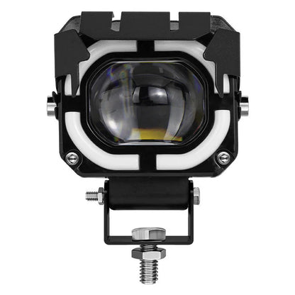 Metal Projector Light With Red DRL |Universal for CAR&BIKE|